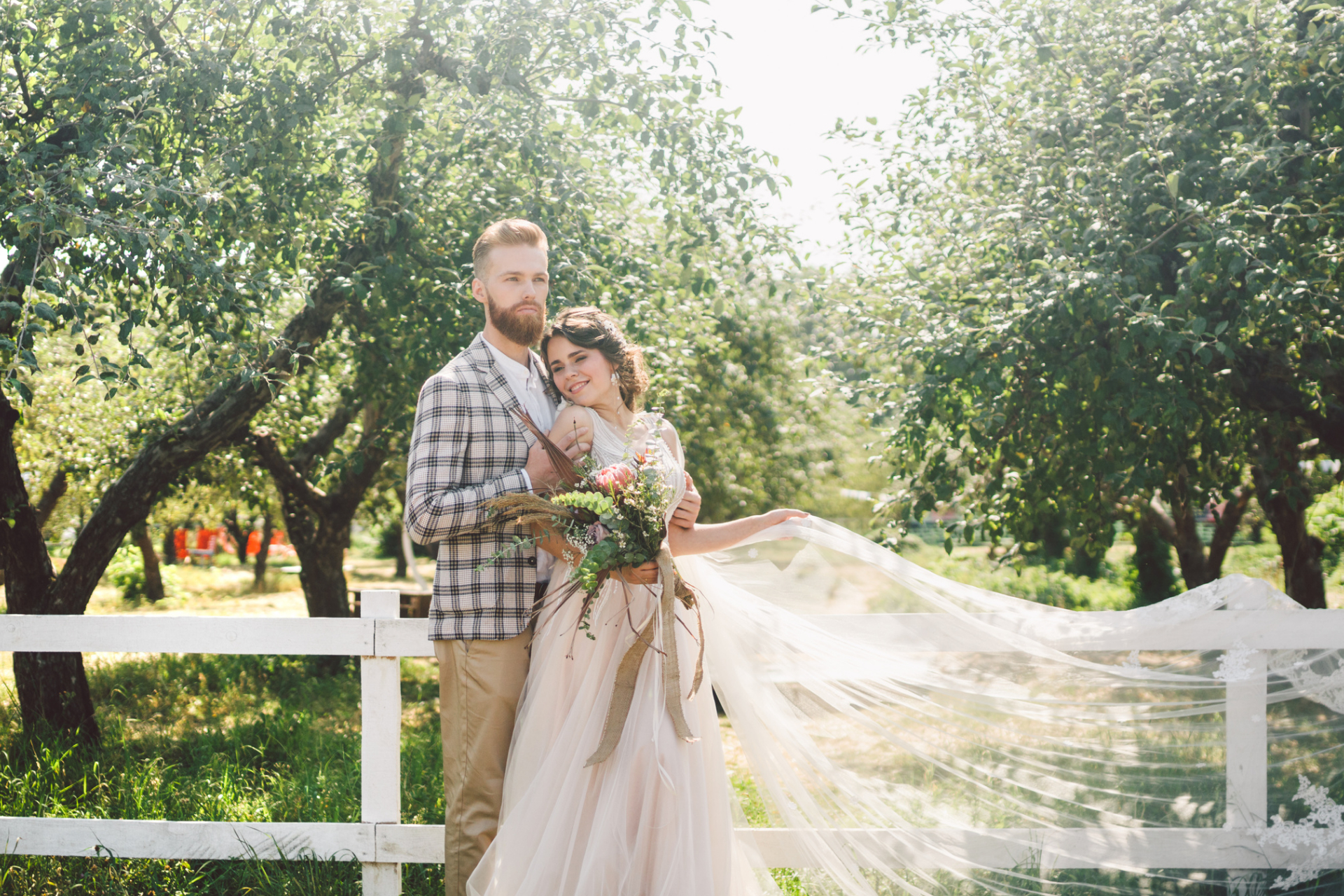 Mariage en pleine campagne